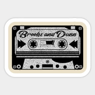 brooks and dunn cassette Sticker